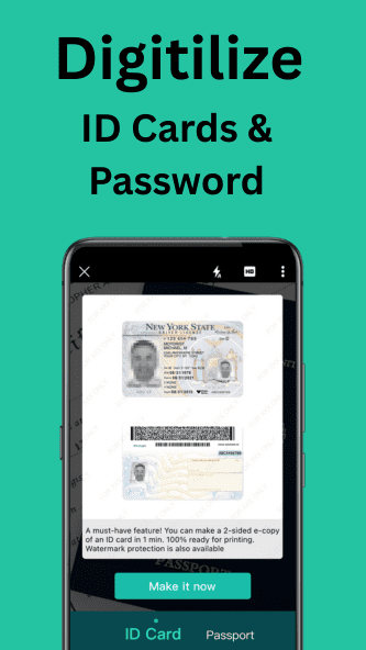 Screenshot of CamScanner Pro APK digitalize id cards